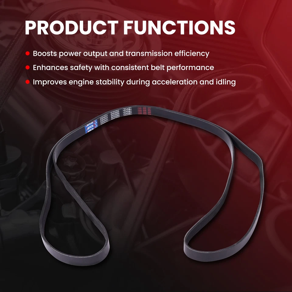 Kit de componentes de transmisión por correa Serpentine para Ford E-450 F-250 F-350 Super Duty 6,2 L Foto 4 de 4