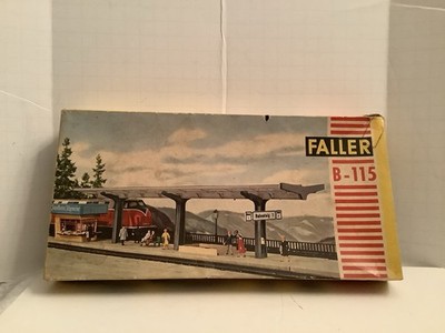 Vintage Faller B-115 Model Train Station/ Platform Model Kit with Box