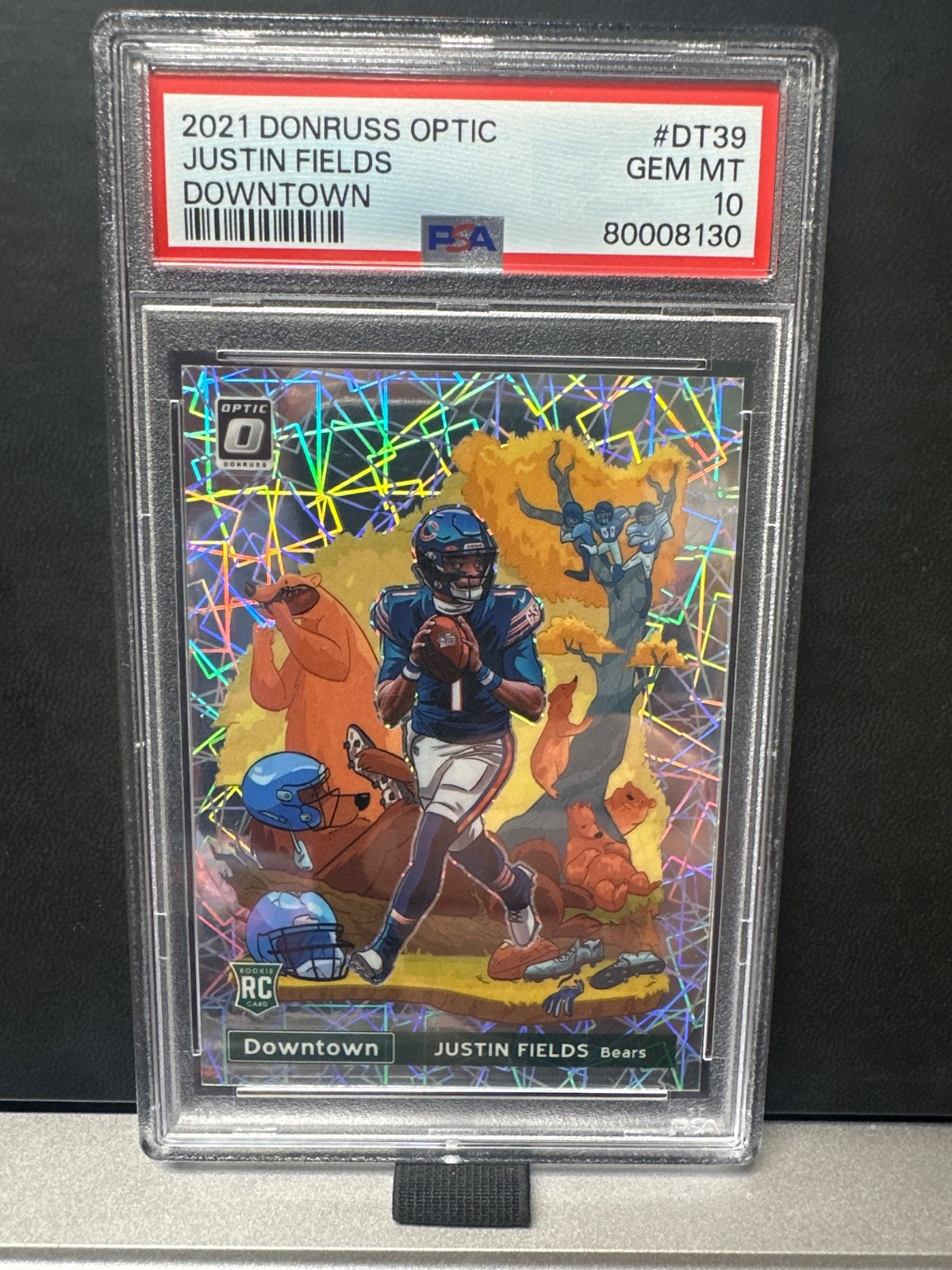 2021 Panini Donruss Optic - Downtown Justin Fields #DT-39 (RC) PSA 10