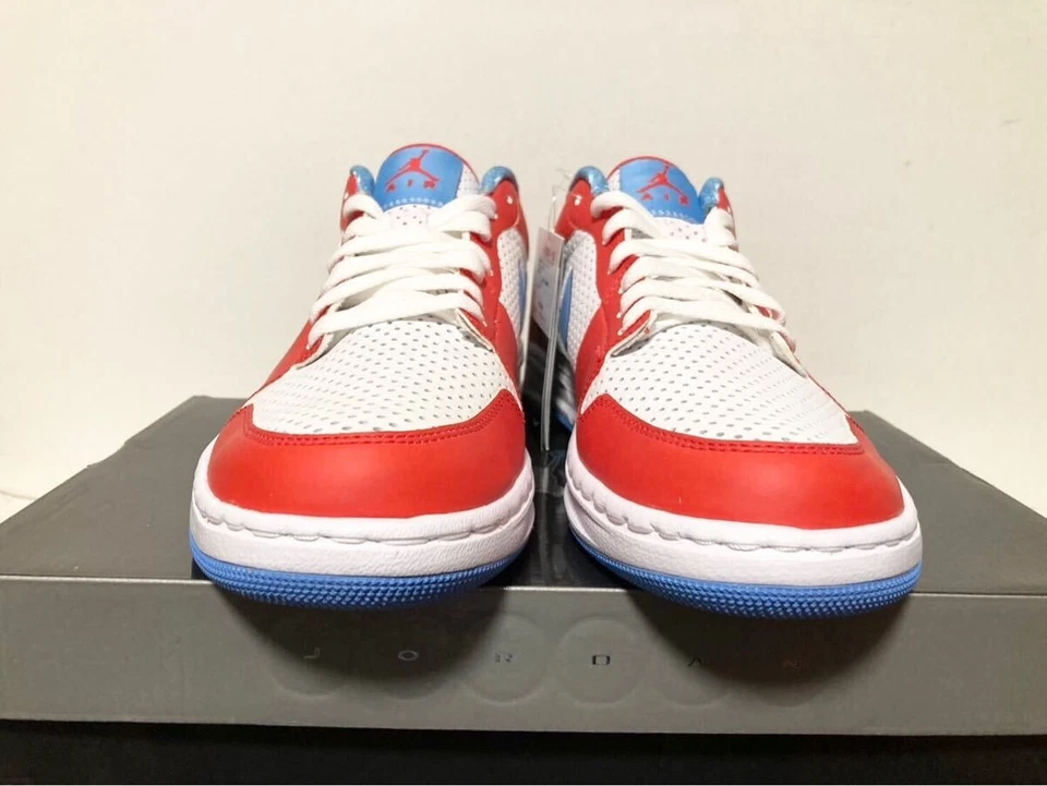 Deadstock 2011 Nike Air Jordan Alpha 1 Low White Unvrsty Blue 453839-102 Hombres Us8 Foto 2 de 4