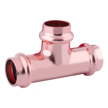 Zoro Select 816Yw0 Tee, Copper, Press-Fit11/2", 11/2", 11/2",  816Yw0
