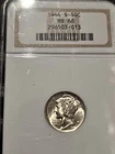1944-S Mercury Dime MS66