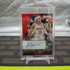 2024 Panini WNBA Prizm Brittney Sykes Autograph Red Prizm Card #SG-BS, #35/99