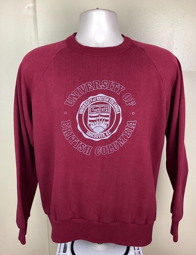 Vintage 70s 80s University Of British Columbia Sweatshirt UBC Vancouver Raglan