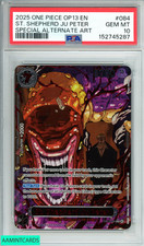 2025 ONE PIECE OP13 ST SHEPHERD JU PETER #084 SP ALT ART PSA 10 SET OF 5