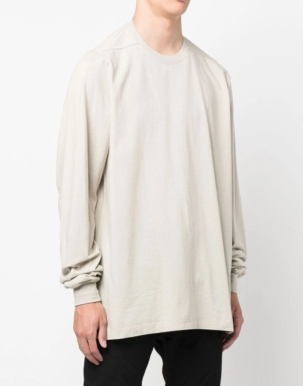 T shirt Rick Owens Pearl girocollo corto manica lunga 35726327