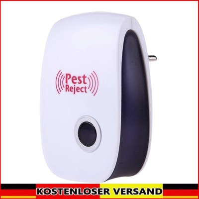 EU Plug Electronic Pest Repeller Ultrasonic Rejector Mosquito Rat Repellent