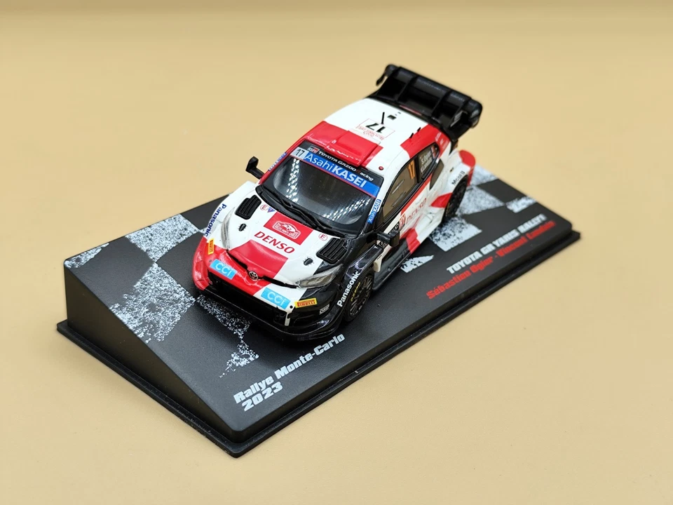 1/43 Toyota Yaris GR Rally1 #17 Rallye Monte Carlo 2023 Ogier IXO Altaya - Photo 1/3