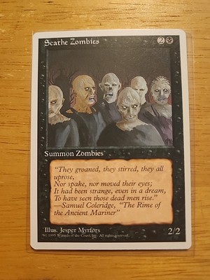Scathe Zombies - Fourth Edition 4th - MTG Magic - Common - Black Creature 