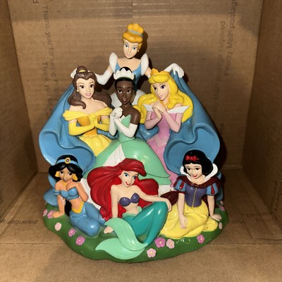 Disney 7 Princesses Princess Cinderella Snow White Belle Group Plastic Coin Bank