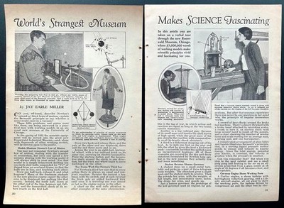 Museum of Science and Industry 1932 preview article Rosenwald Industrial Museum