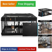 Dog Playpen Outdoor Plus Storage Bag, 24" H 8 Panels Puppy Pen with Bottom  ...