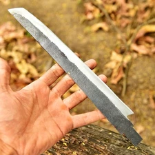 Handmade Carbon Steel Fix Blank Blade Tanto Knife Samurai Flight