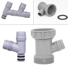 Bathroom Kitchen Tube Pipe Sink Basin Drain Overflow Hose Tee Head Sink Joint