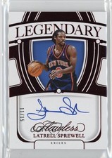 2023-24 Panini Flawless Legendary Scripts Ruby /15 Latrell Sprewell Auto 3d3