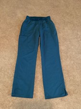 S Womens Teal Scrubstar Scrub Pants Small