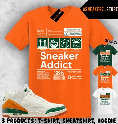 Shirt Match SoleFly x AJ 3 Miami Sneaker Matching Tee Sneakerhead Addict T-Shirt