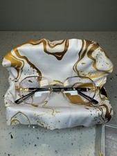 Nouvintage Clear Gold Frame Sunglasses