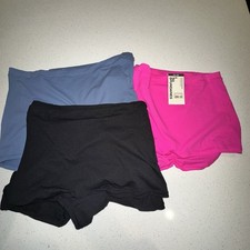 New No Boundaries 3-Pair Women Size XXL 20 Boy-short Panties All Way Stretch
