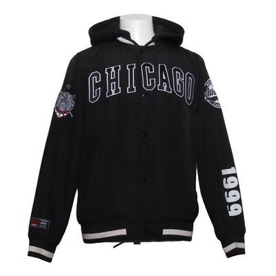 FSBN, Collegejacke, Herren, Größe: M, Schwarz, Baumwolle/Polyester, Print #xLw
