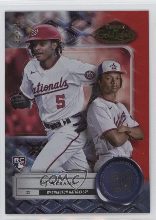 2022 Topps Gold Label Class 1 Red 59/75 CJ Abrams #38 Rookie RC 0ji1