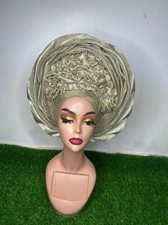Auto Gele Ready Made Aso oke, African fabric 36