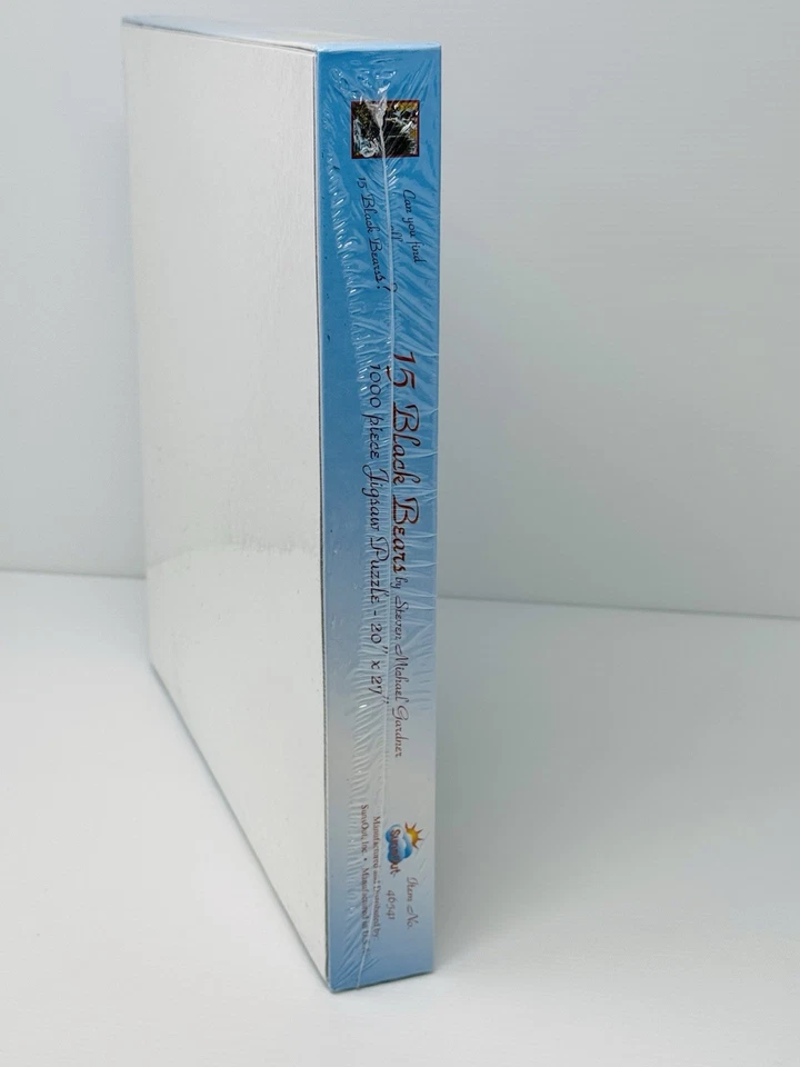 Rompecabezas SunsOut 1000 piezas 15 osos negros de Steven Michael Gardner sellado Foto 4 de 4