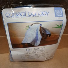 Baby car seat canopy infant carseat Cover blanket fits all seat Blue White