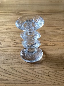 Vintage Iittala Festivo Taper Candle Holder 2 Ring Timo Sarpaneva 4 3/4” Finland