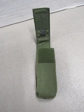 Old Gen Eagle OD Green Suppressor Pouch w/ Alice Clip Flashlight Pouch NOS