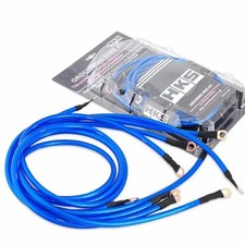 Universal Grounding Cable Kit   5 Grounding Cables, Mounting Kit Blue, Purple 