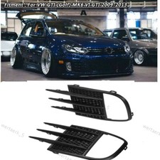 Front Bumper Lower Grill Side Fog Light Grille For VW Golf MK6 GTI GTD 09-13 Neu