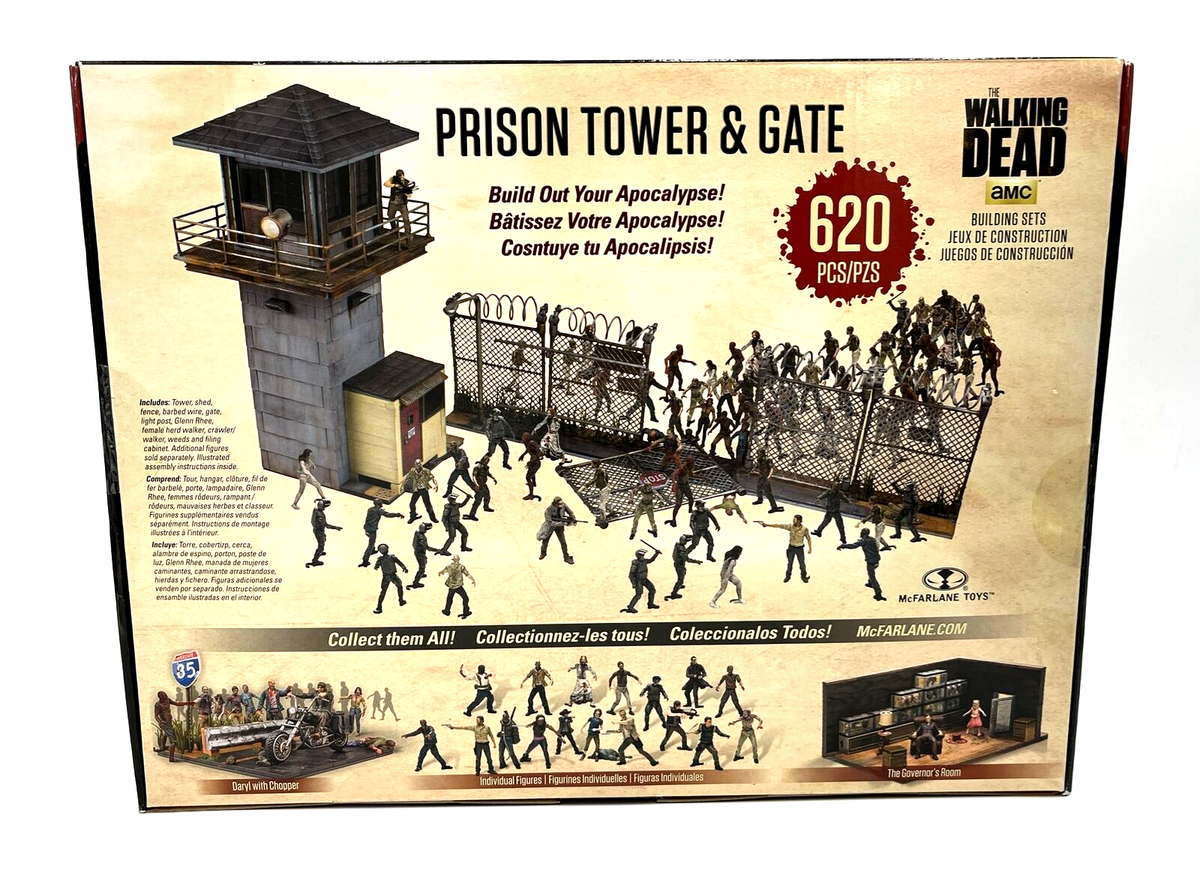 その他 The Walking Dead Construction - Prison Tower McFarlane Walking Dead Prison Tower Gate Construction Building Set