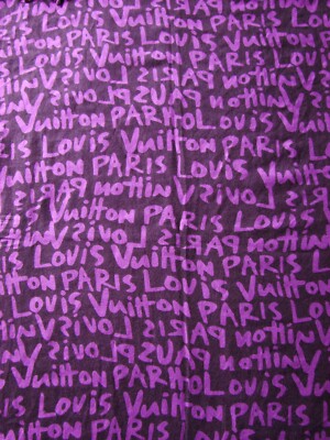 LOUIS VUITTON スプラウス グラフィティ マフラー ストール Louis Vuitton x Stephen Sprouse Purple / Magenta Graffiti