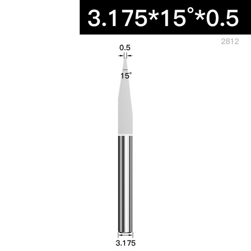 Carbide V Shape Router Bit 3.175mm Milling Cutter CNC engraving Relief Tool - Picture 12 of 29