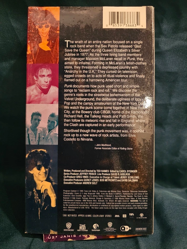 The History Of Rock 'N' Roll PUNK Time Life VHS documentary NEW, Sealed - Image 2 of 4
