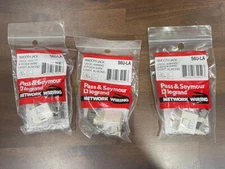 Pass Seymour Lt Almond 6-Wire Jacks RJ25C Telephone USOC 6P/6C Cat3 S6U-LA