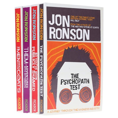 Jon Ronson 4 Books Collection Set - Non-Fiction - Paperback