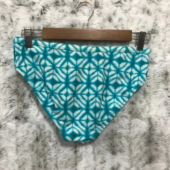 Parte inferior de bikini traje de baño Zero XPosur para niñas, 16 XL azul/blanco Foto 2 de 4