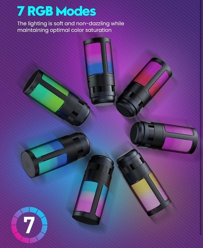 Microfono USB Gaming per PC: Microfono a Condensatore per Computer con Braccio Boom - Registrazione A - Foto 5 di 7