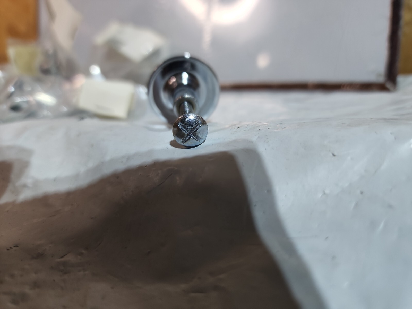 6 - 1" Sm Silver Chrome Knob Pulls Shabby Chic Dresser Drawer Cabinet Knobs NEW