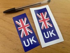 British UK Number Plate Stickers (Pair) UK SELLER