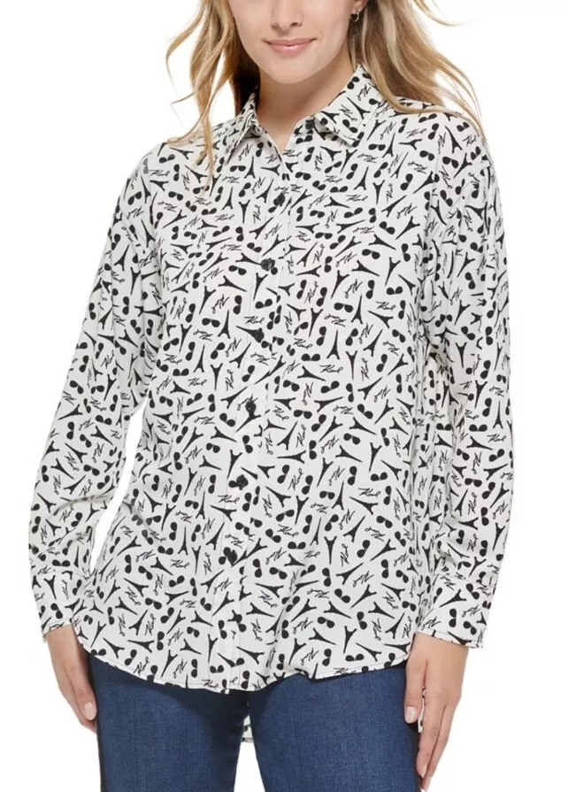 Karl lagerfeld sale button down shirt