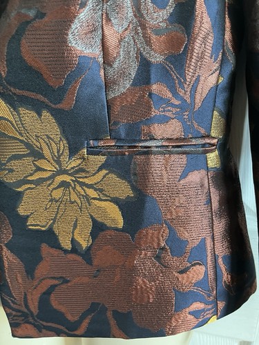 Women's Next Petite Blazer Navy Blue, Gold, Bronze and Copper Size UK 10 - Picture 8 of 24