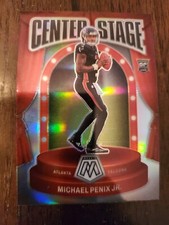 2024 Mosaic Michael Penix Jr Silver Prizm Center Stage Rookie RC #10 Falcons