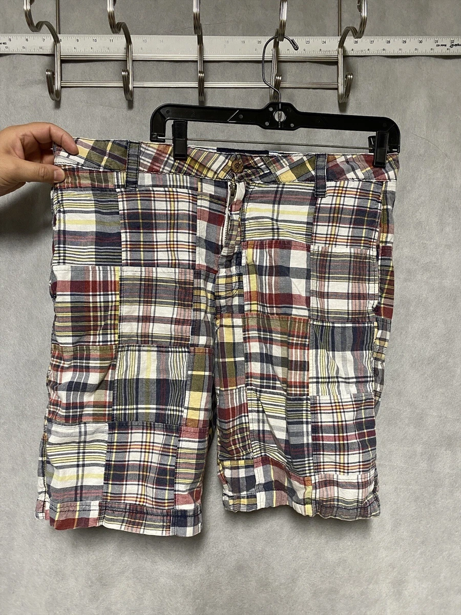 Madras plaid hotsell shorts for men