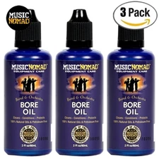 3-PACK Music Nomad MN702 Bore Oil - Cleaner & Conditioner