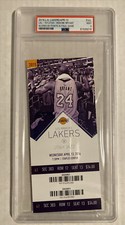 Kobe Bryant Lakers Full Ticket Stub Final Game Scores 60 Points 2016 PSA 9 🔥📈