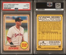 2017 RAFAEL DEVERS TOPPS HERITAGE MINOR LEAGUE #190 PROSPECT RC PSA 10 🔥📈