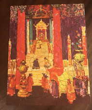 Vtg Chin Chow Picture Puzzle Chinese Palace Throne Made In America Philadelphia